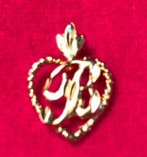 Pendentif breloque initiale - pendentif,