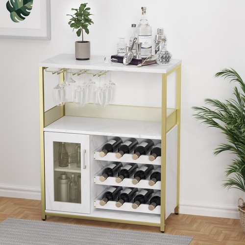 Cabinet bar bois rack - bar, en