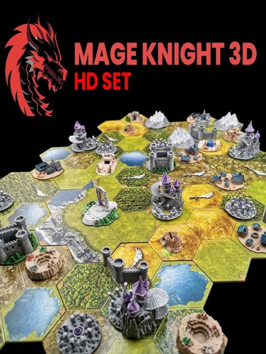 Mage knight décors high - décors, 3d