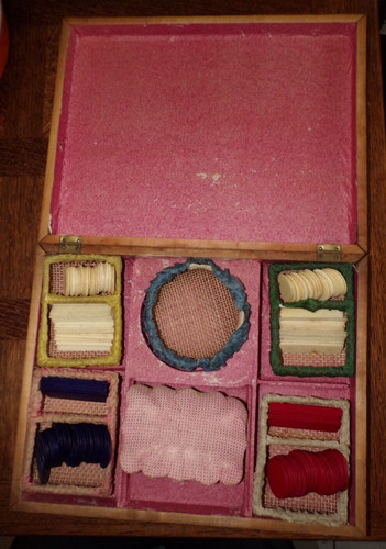 Ancienne boite jeux jetons - boite,