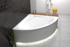 Baignoire d'angle en coin