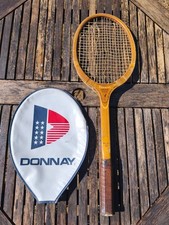 Raquette de tennis en bois Donnay Speed Flex + Housse Vintage