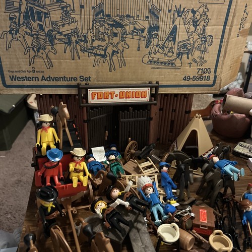 Vtg playmobil fort union - playmobil, play