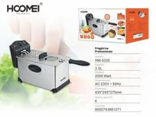 Friteuse Éléctrique Professionnel en Acier Inoxydable 3,5l 2000w Hoomei Hm-5335
