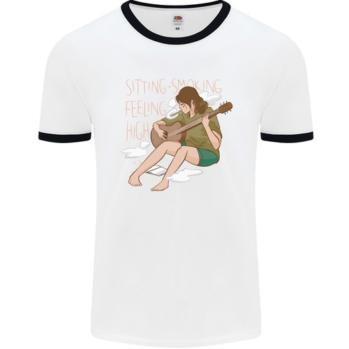 Assis fumer herbe sentiment - herbe,