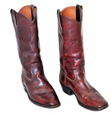 Bottes hommes en cuir bordeaux Marque SANCHO