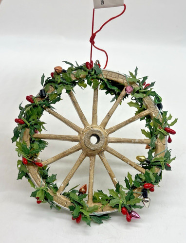 Wagon wheel christmas ornament - wagon,