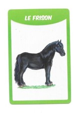 Carte 50 races de chevaux - Le frison