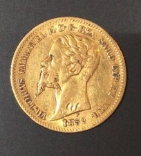 20 LIRE VICTOR EMMANUEL II 1859 B - ITALIE : ROYAUME DE SARDAIGNE - OR