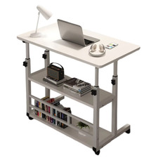 Bureau desserte roulant réglable 3 tablettes Adjustable Laptop Desk