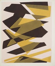 Silvano BOZZOLINI : Strates abstraites, Lithographie et pochoir