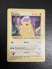 Carte Pokémon Anglaise US Pikachu 58/102 Base Set - Shadowless