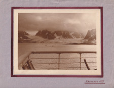 16x21 cm NORVEGE Norway SPITZBERG CROSSBAY 1937 Vintage argentic print
