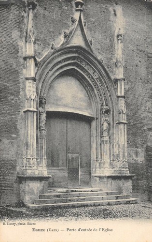 Cpa eauze porte - porte, de