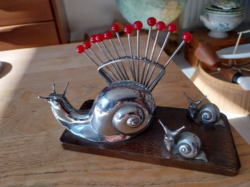 Porte piques escargot - a, chrome