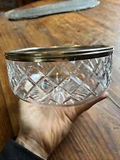 Coupe Saladier  & Vide Poche Cristal & Argent Massif Service Silver & Crystal