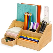 Organiseur de Bureau en Bambou