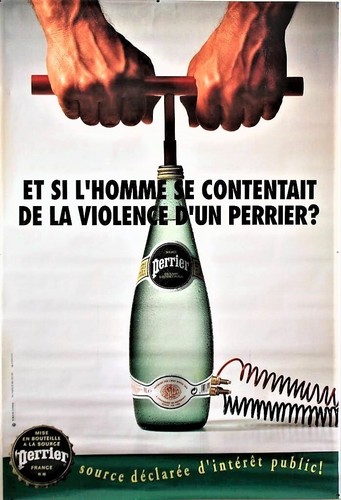 Perrier affiche - perrier (boisson),