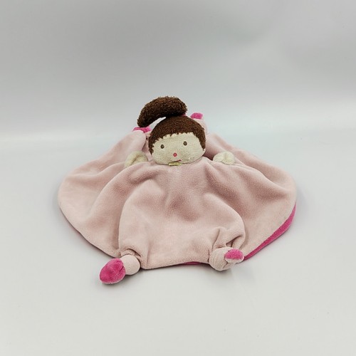 Doudou plat reversible poupée
