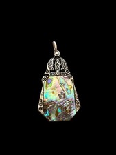 Pendentif argent massif et