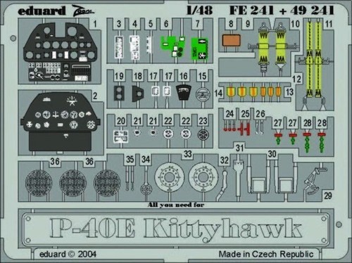 40e kittyhawk eduard - p-40e,
