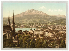 Suisse, Luzern mit Pilatus von
