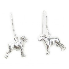 Staffordshire Bull Terrier Dog sterling silver earrings x 1 pair!