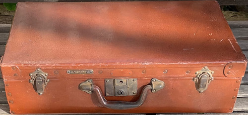 Ancienne valise fibre - ancienne,