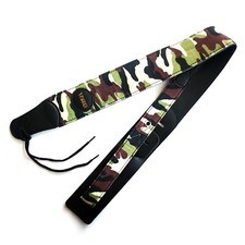 Sangle De Guitare Harrier Réglable – Camo En Cuir Vegan Rembourré