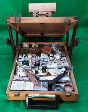 BOITE CHEVALET PEINTURE - LEFRANC BOUGEOIS - AVEC PEINTURES ET ACCESSOIRES