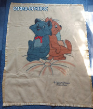 Plaid / Throw Disney Les Aristochats Berlioz Toulouse The Aristocats Vintage USA