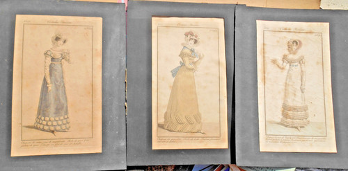 Ancien lot gravure mode - lot,