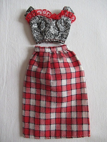 Barbie jupe ecossaise et - barbie,
