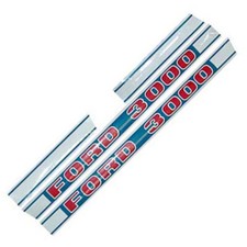 KIT AUTOCOLLANTS DECALQUES POUR TRACTEUR FORD 3000 - FOND BLEU