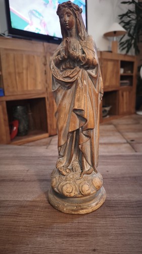 Ancienne vierge terre cuite - en,