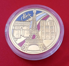 MEDAILLE MONUMENTS DE PARIS - TOUR EIFFEL, ARC DE TRIOMPHE, NOTRE DAME .