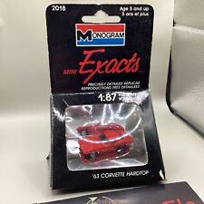 1/87, Monogram 2018, `63 Corvette Hardtop, Rouge, Collection, Ovp
