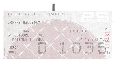 Rare ticket billet de - /,