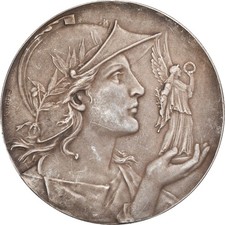 France, Médaille, Marianne Casquée, France, 1927, Fraisse, TTB+, Bronze