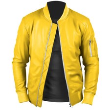 Blouson de motard bomber en
