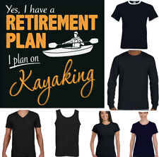 T-Shirt KAYAK Homme Drôle De Kayak Canoë Canoë Plan De Retraite Pagaie Casque