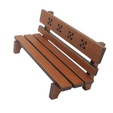 Banc De Parc Miniature En Bois Pour Maison De Poupée 1:12, Meubles De Jardin