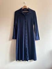 Robe mi longue midi bleu marine à bouton Comptoir des Cotonniers taille XS