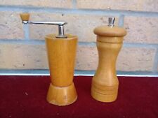 Moulins anciens à Poivre et Sel en bois MARLUX made in France Haut 13cm