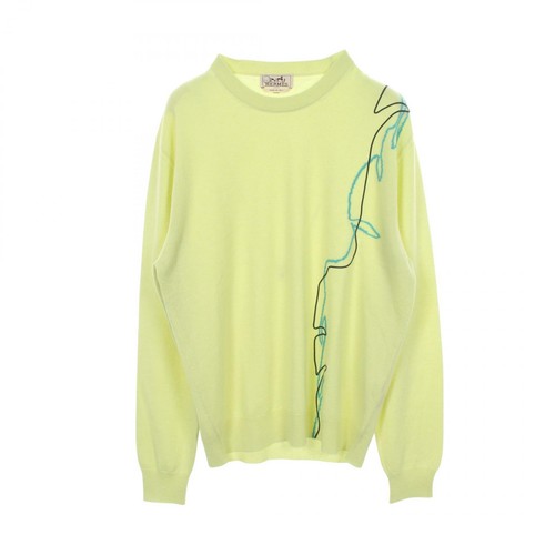 Pull tricoté hermes vert - pull,