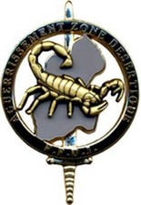 Brevet Aguerrissement en Zone Désertique, LEGION Commando, scorpion bronze,