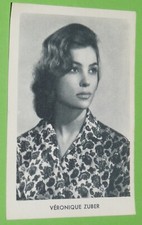 CARTE PHOTO BISCOTTES ST LUC 1959 VERONIQUE ZUBER ACTRICE CINEMA FRANCE