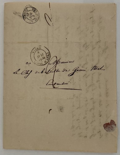 Courrier ancien 1839 du - courrier,
