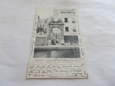 NAMUR NAMEN BELGIQUE PORTE DE L ENTREE SAMBRE ET MEUSE PETITE ANIMATION 1904