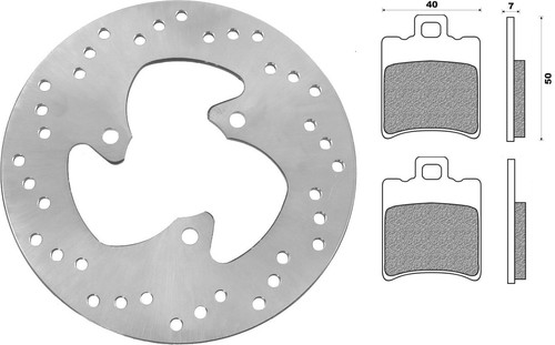 Disque frein avant 2 - disque,